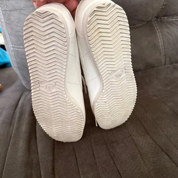 Nike Womens White Leather Cortez Sneakers Size 8 - Picture 5 of 7